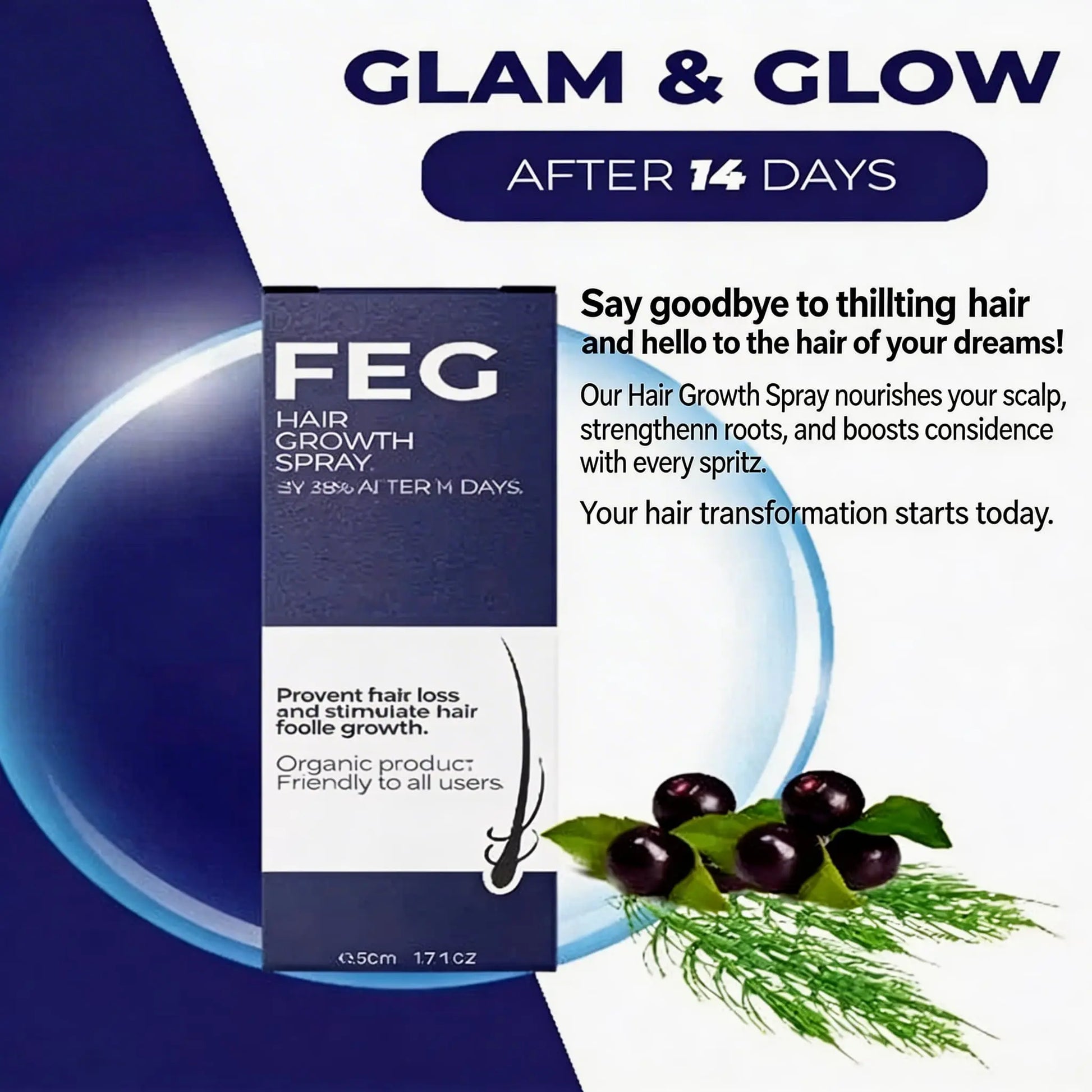 FEG beard and hair growth serum UAE for thicker hair